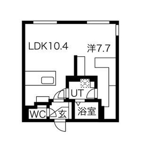 レブニーズ ザ・レジデンス N21 503号室(賃貸・1LDK・6.5万円/月)の外観・室内写真