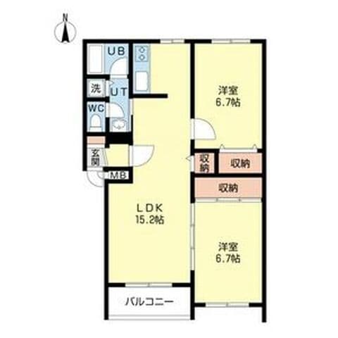 αNEXT麻生 303号室(賃貸・2LDK・8.5万円/月)の外観・室内写真