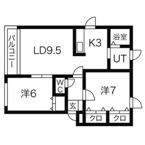ラヴニール 201号室(賃貸・2LDK・7万円/月)の外観・室内写真