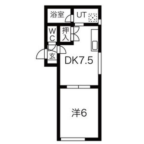 コーポフォーレスト 101号室(賃貸・1DK・4.5万円/月)の外観・室内写真