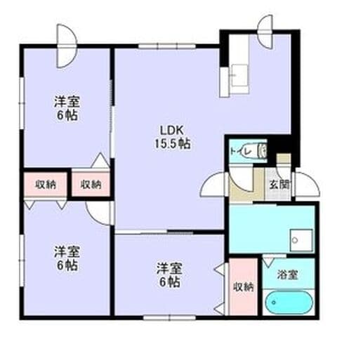 ヴァンテアン元町 102号室(賃貸・3LDK・8.7万円/月)の外観・室内写真
