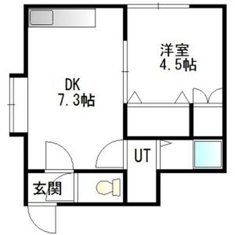 コーポリステル 00101号室(賃貸・1DK・3.5万円/月)の外観・室内写真