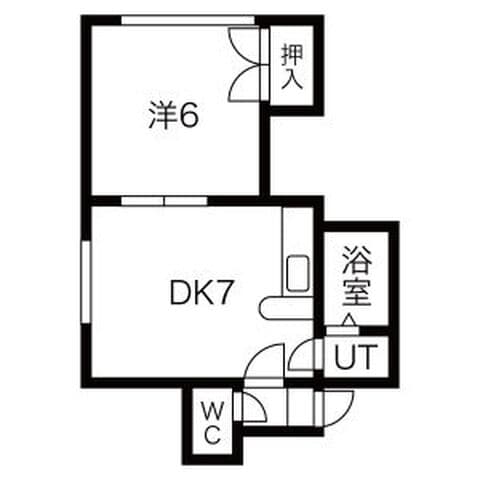 ペブル平岸壱番館 303号室(賃貸・1DK・3.5万円/月)の外観・室内写真