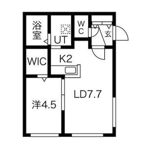 CURTIS SUMIKAWA(カルティススミカワ) 102号室(賃貸・1LDK・5万円/月)の外観・室内写真