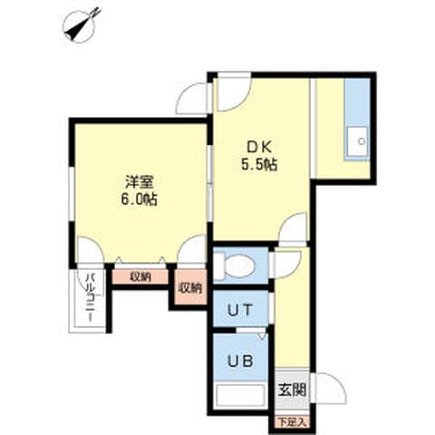 αNEXT二十四軒 303号室(賃貸・1DK・4.4万円/月)の外観・室内写真