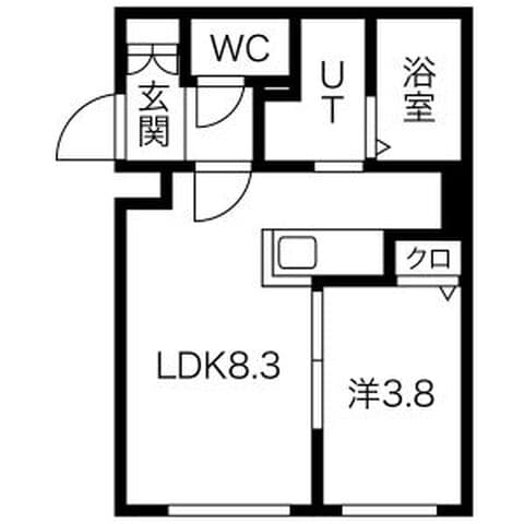 モア南郷 206号室(賃貸・1LDK・5.6万円/月)の外観・室内写真