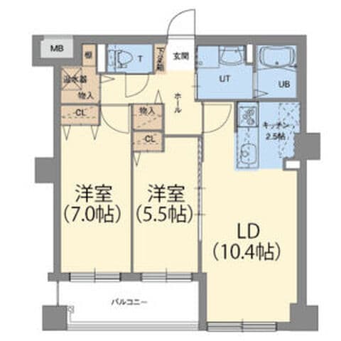 エナコート南円山 702号室(賃貸・2LDK・10.2万円/月)の外観・室内写真