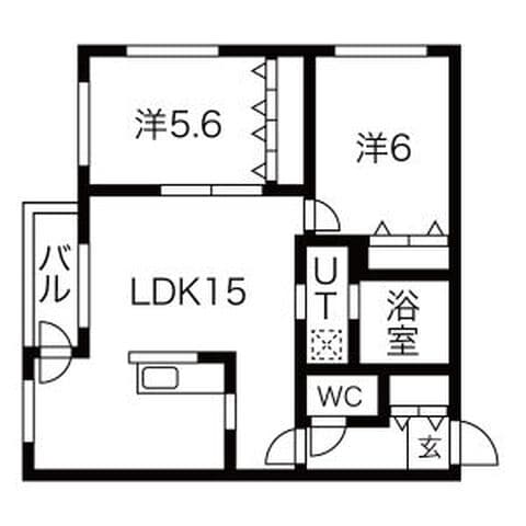 BARRACUDA 303号室(賃貸・2LDK・8.4万円/月)の外観・室内写真