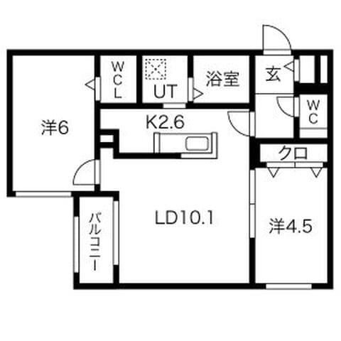ブランシャール札幌STATION 203号室(賃貸・2LDK・9.5万円/月)の外観・室内写真