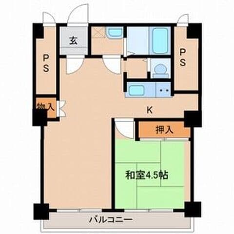 真駒内緑町団地1号棟 205号室(賃貸・1LDK・4.9万円/月)の外観・室内写真