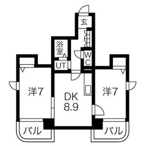 DEVEX282 (デベックス282) 603号室(賃貸・2DK・6万円/月)の外観・室内写真