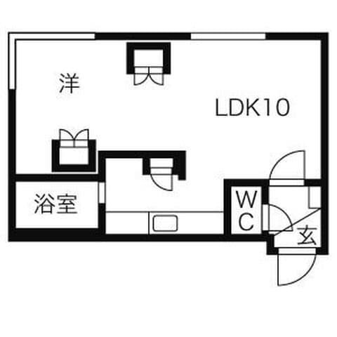 メゾンドール 405号室(賃貸・1LDK・5.2万円/月)の外観・室内写真