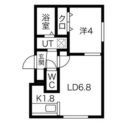 Elza Garden(エルザガーデン) 105号室(賃貸・1LDK・5.5万円/月)の外観・室内写真