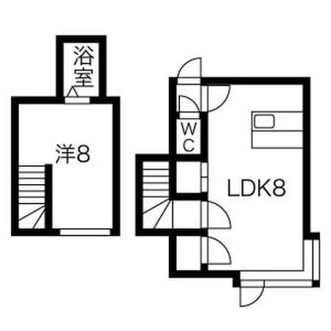 リバーサイド澄川 101号室(賃貸・1LDK・2.8万円/月)の外観・室内写真