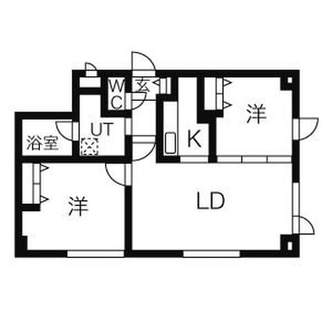キャビン 5 401号室(賃貸・2LDK・7.2万円/月)の外観・室内写真