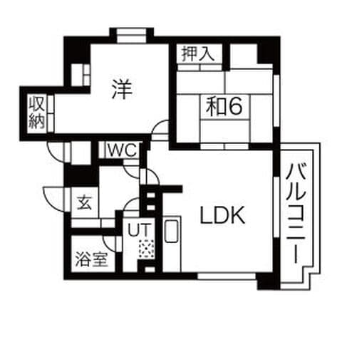 旭山シャトー桂和 904号室(賃貸・2LDK・7.2万円/月)の外観・室内写真