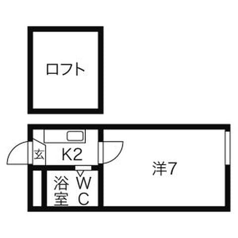 サングレース 102号室(賃貸・1K・2.6万円/月)の外観・室内写真