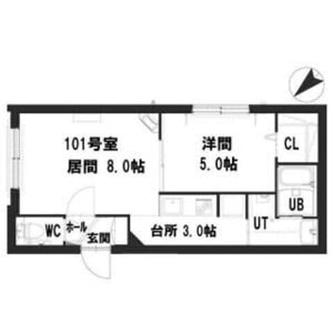 グランメール 南郷通16 301号室(賃貸・1LDK・5.3万円/月)の外観・室内写真