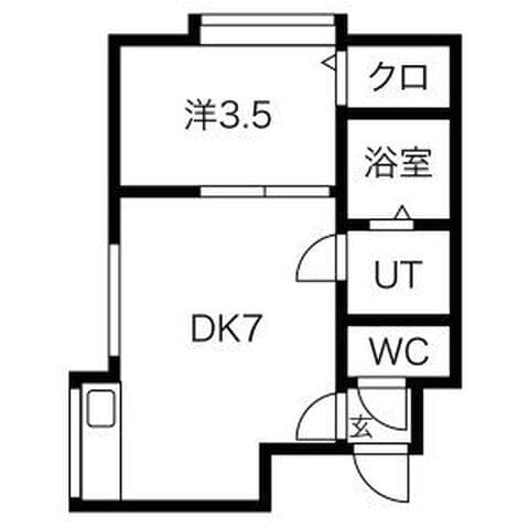 フラットJ美園南 101号室(賃貸・1DK・4万円/月)の外観・室内写真