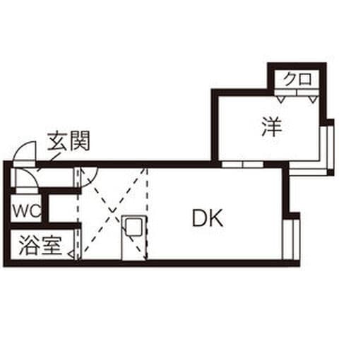 ノースソニア115 206号室(賃貸・1DK・4.3万円/月)の外観・室内写真