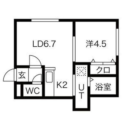 SMANIA 306号室(賃貸・1LDK・5.3万円/月)の外観・室内写真