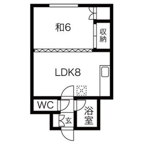 22条マンション 305号室(賃貸・1LDK・3.6万円/月)の外観・室内写真