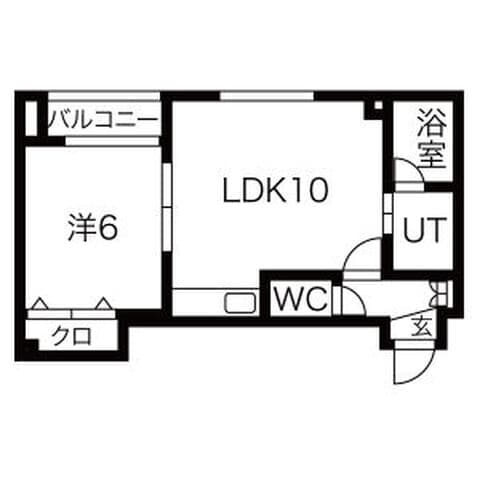 ボヌール36 102号室(賃貸・1LDK・4.8万円/月)の外観・室内写真