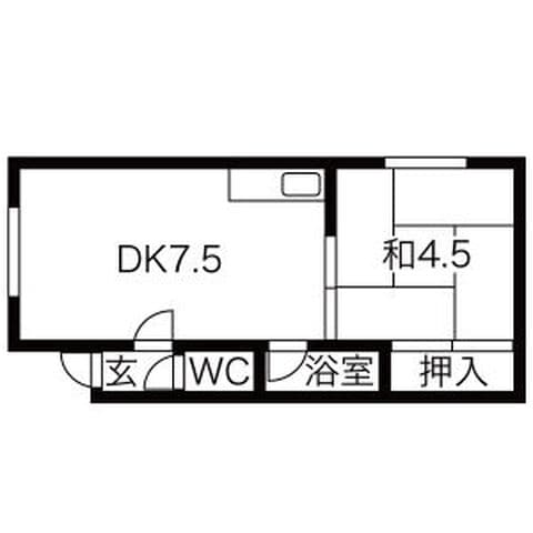 コーポグリーンピジョン 203号室(賃貸・1DK・3.5万円/月)の外観・室内写真