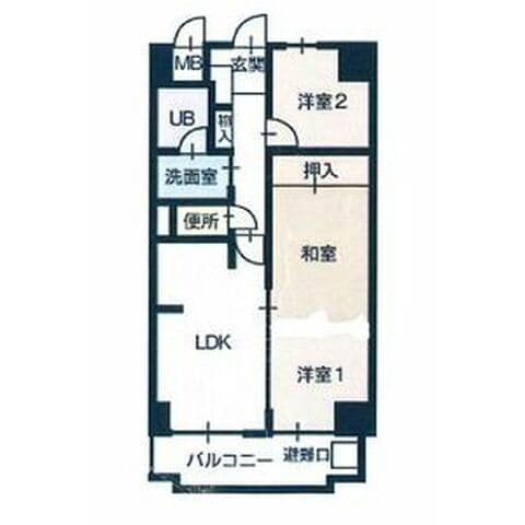 アーバンハイツNAKAI 305号室(賃貸・3LDK・6.25万円/月)の外観・室内写真