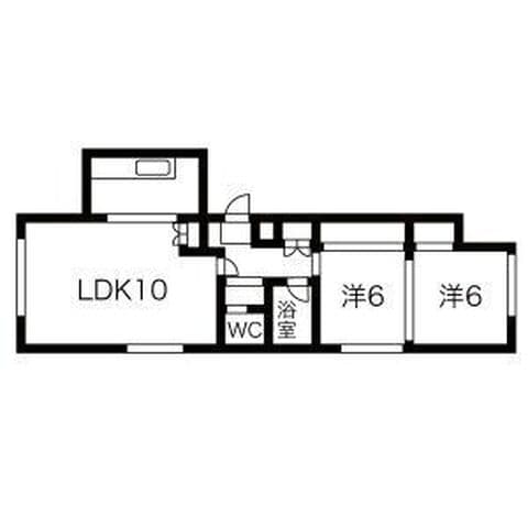 グランドマンション 101号室(賃貸・2LDK・4.6万円/月)の外観・室内写真