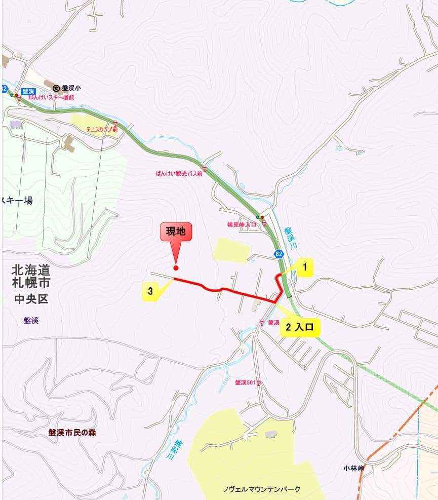 売地 札幌市中央区盤渓(土地・-・280万円)の外観・室内写真